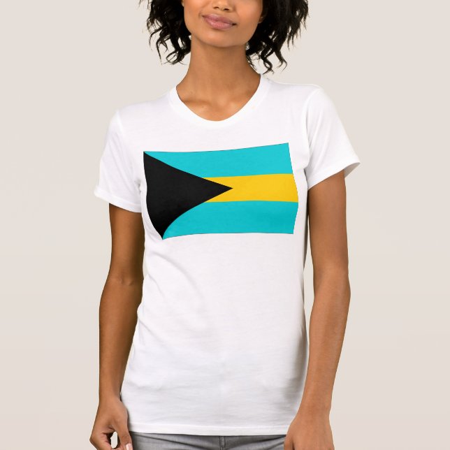 T-shirt Drapeau des Bahamas (Devant)