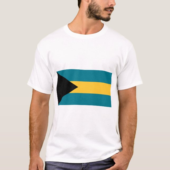T-shirt Drapeau des Bahamas (Devant)