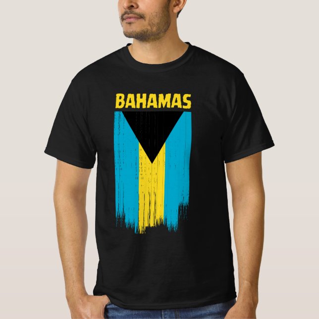 T-shirt Drapeau des Bahamas (Devant)