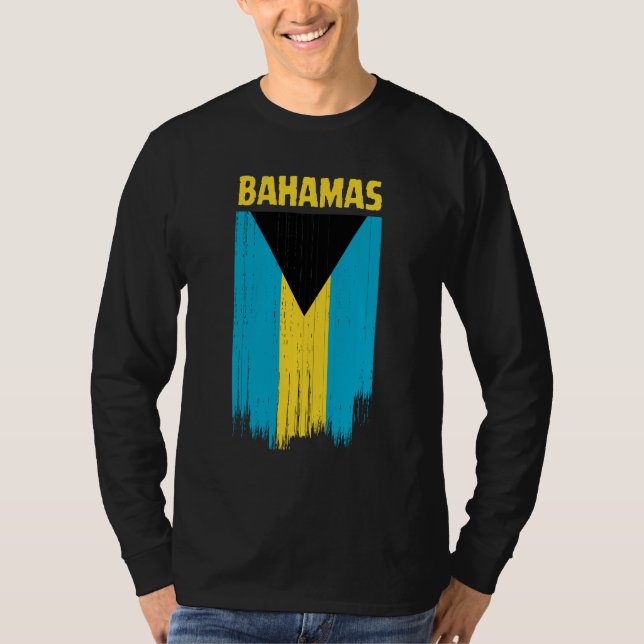 T-shirt Drapeau des Bahamas (Devant)