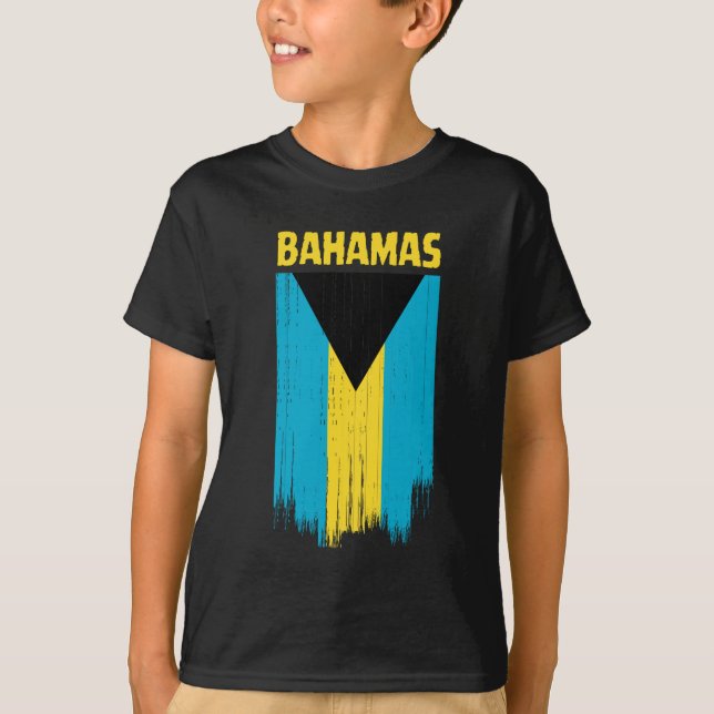 T-shirt Drapeau des Bahamas (Devant)