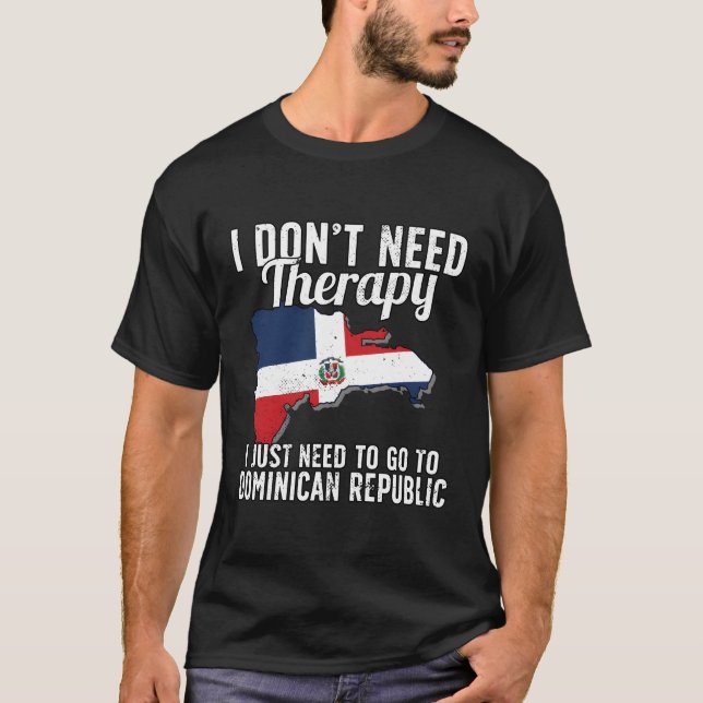 T-shirt Drapeau des Caraïbes I Drapeau de la République Do (Devant)