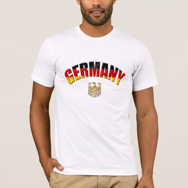T-shirt Drapeau des chemises et des cadeaux allemands de (Devant)