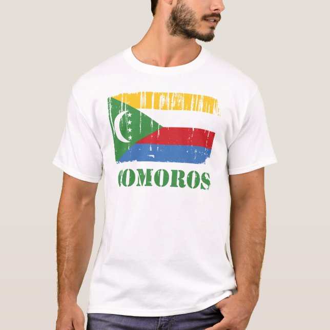 T-shirt Drapeau des Comores (Devant)