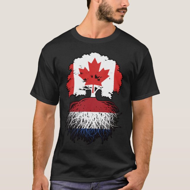 T-shirt Drapeau des Eaux Profondes du Canada Pays-Bas (Devant)