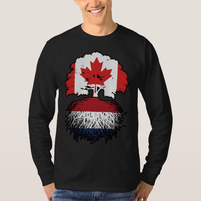 T-shirt Drapeau des Eaux Profondes du Canada Pays-Bas (Devant)