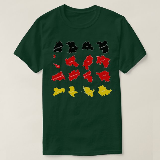 T-shirt Drapeau des États allemands (Design devant)