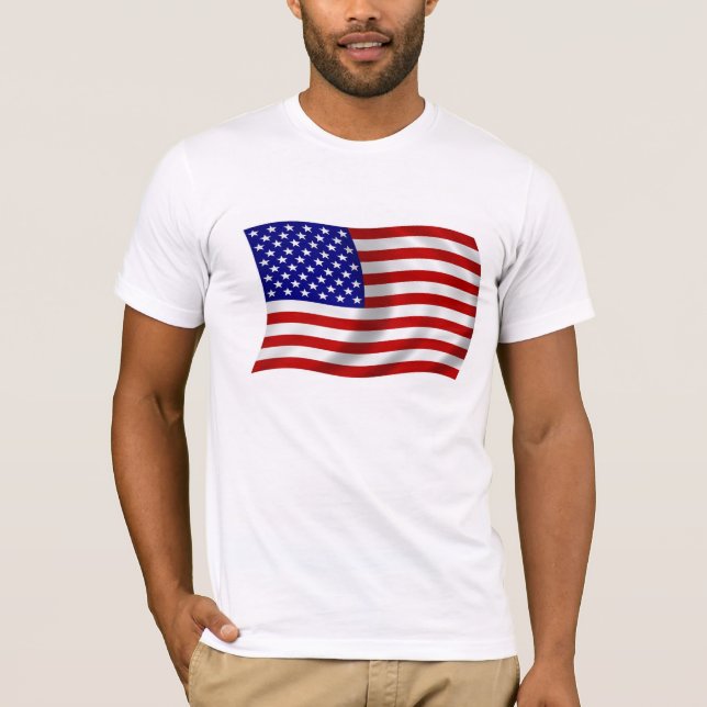 T-SHIRT DRAPEAU DES ETATS-UNIS (Devant)