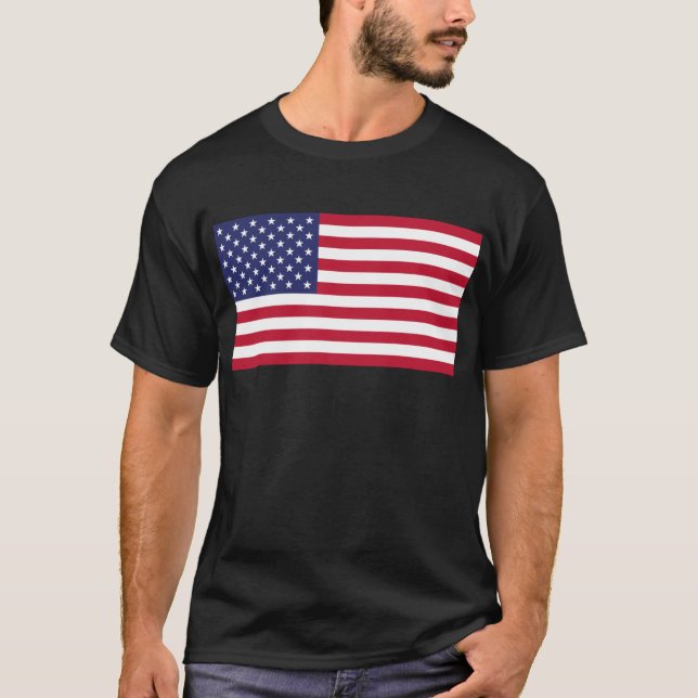 T-shirt Drapeau des États-Unis d'Amérique (Devant)