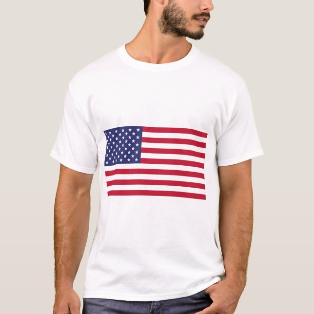 T-shirt Drapeau des États-Unis d'Amérique (Devant)