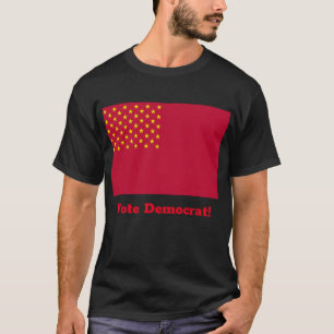 T-shirt Drapeau des États-Unis d'Amérique, Vote Dem!