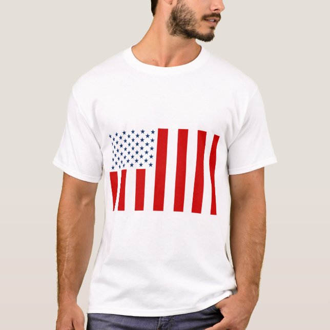 T-shirt Drapeau des États-Unis en temps de paix (Devant)