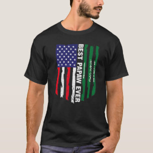 T-shirt Drapeau des États-Unis et drapeau de l'Arabie Saou