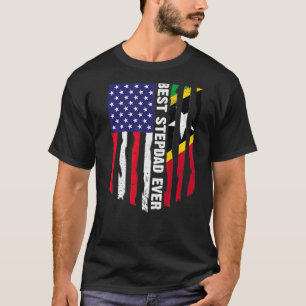 T-shirt Drapeau des États-Unis et drapeau de Saint Kitts e
