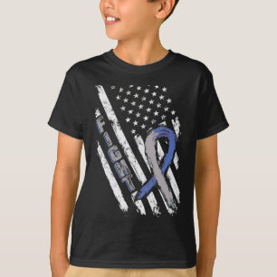 T-shirt Drapeau des États-Unis Sensibilisation au diabète