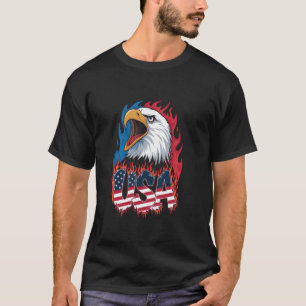 T-shirt Drapeau des femmes aigle Hommes américains Patriot