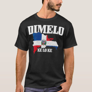 T-shirt Drapeau des femmes Dimelo Ke Lo Ke République Domi