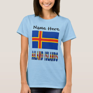 T-shirt Drapeau des îles Aaland et Ålander Femmes personna