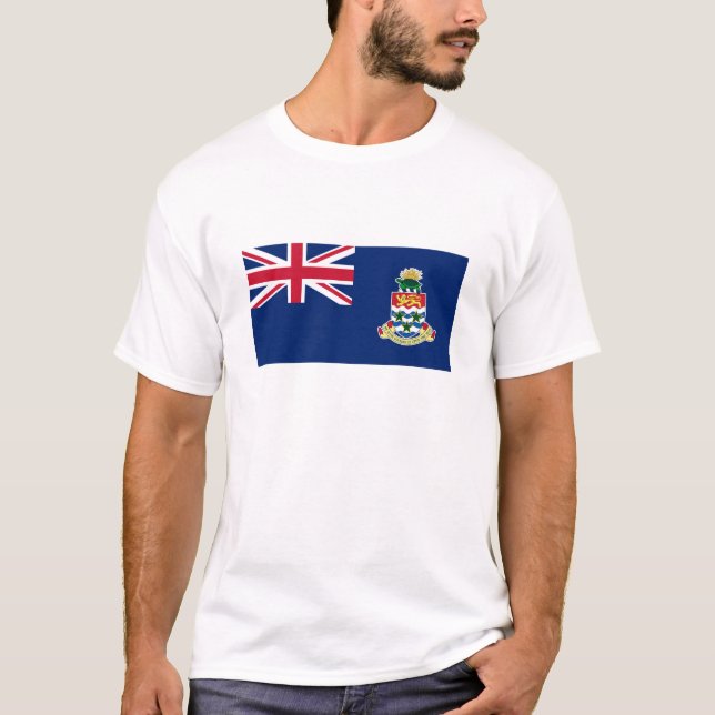 T-shirt Drapeau des îles Caïmans (Devant)