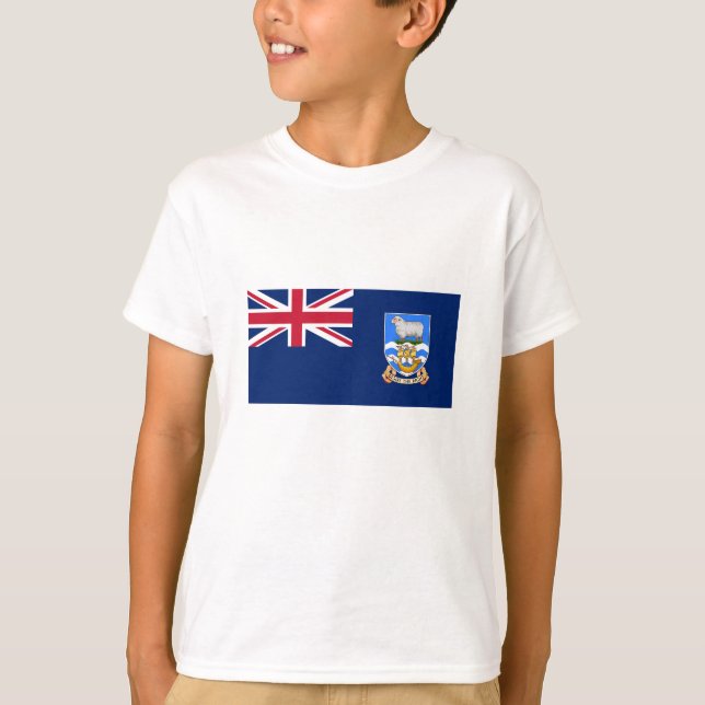 T-shirt Drapeau des îles Falkland (Devant)