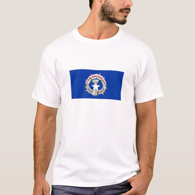 T-shirt Drapeau des Îles Mariannes du Nord (Devant)