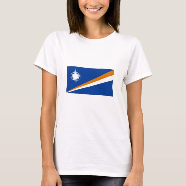 T-shirt Drapeau des Îles Marshall (Devant)