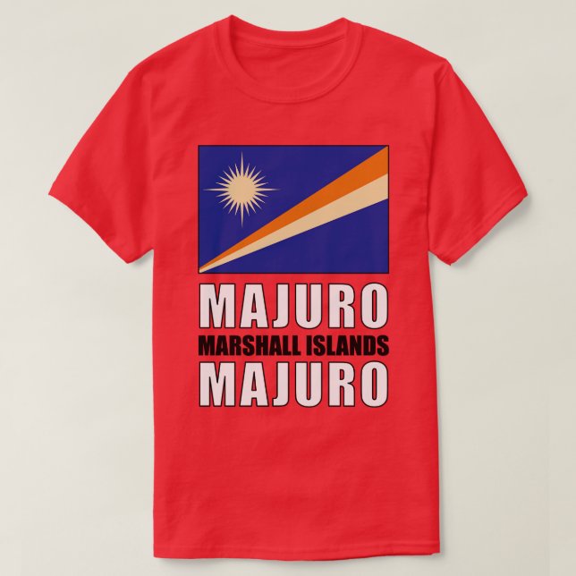 T-shirt Drapeau des Îles Marshall (Design devant)