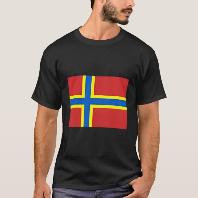 T-shirt Drapeau Des Îles Orkney Ecosse (Devant)