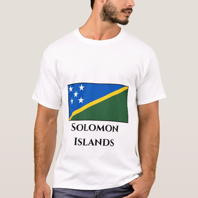 T-shirt Drapeau des Îles Salomon (Devant)