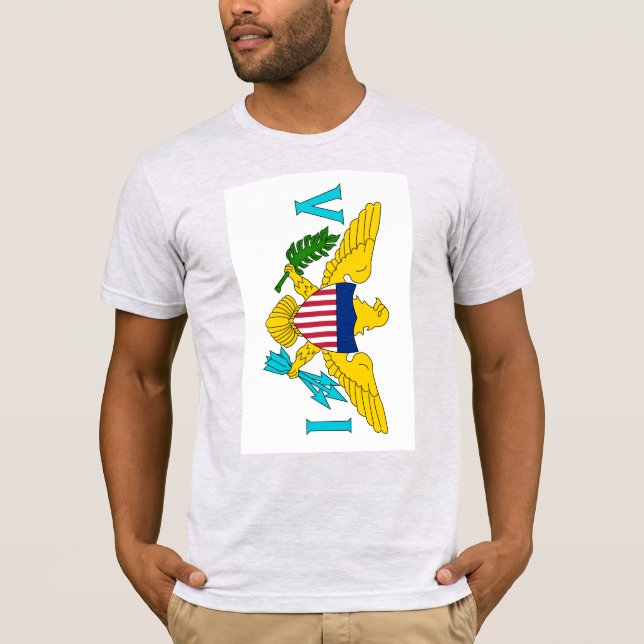 T-shirt Drapeau des îles Vierges américaines (Devant)