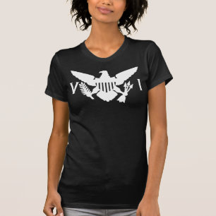 T-shirt Drapeau des îles Vierges américaines (îles sur 