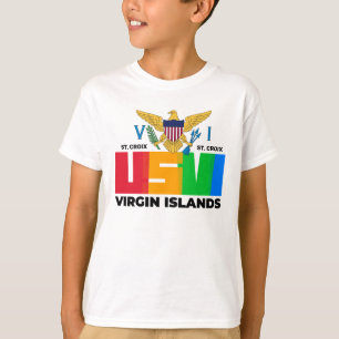 T-shirt Drapeau des îles Vierges américaines St. Croix U