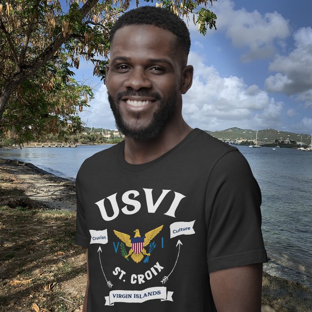 T-shirt Drapeau des îles Vierges américaines St. Croix USV (Créateur téléchargé)