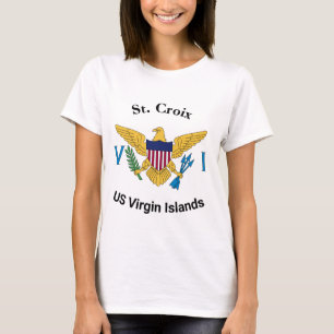 T-shirt Drapeau des îles Vierges américaines Ste Croix USV