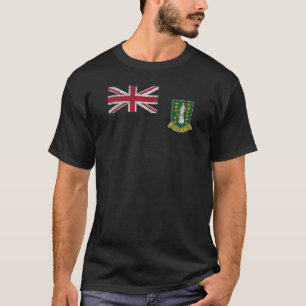 T-shirt Drapeau des îles Vierges britanniques ROAD TOWN BV