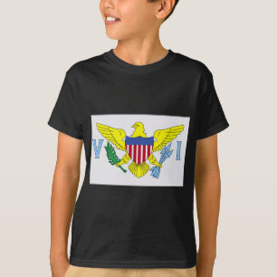 T-shirt Drapeau des îles Vierges Chemise pour enfants