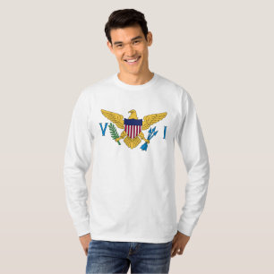 T-shirt Drapeau des Îles Vierges des États-Unis