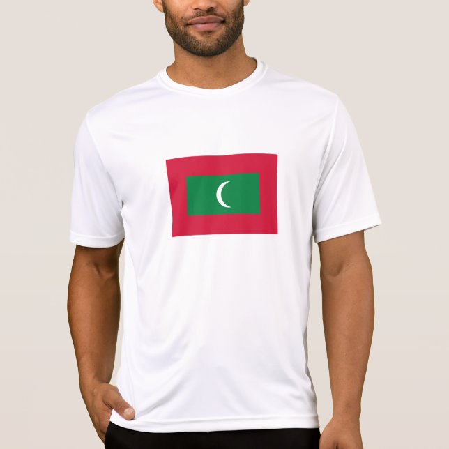 T-shirt Drapeau des Maldives (Devant)