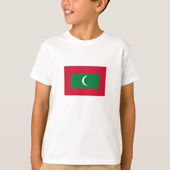T-shirt Drapeau des Maldives (Devant)