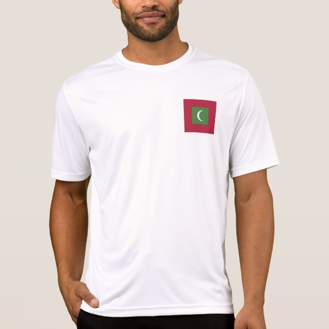 T-shirt Drapeau des Maldives (Devant)