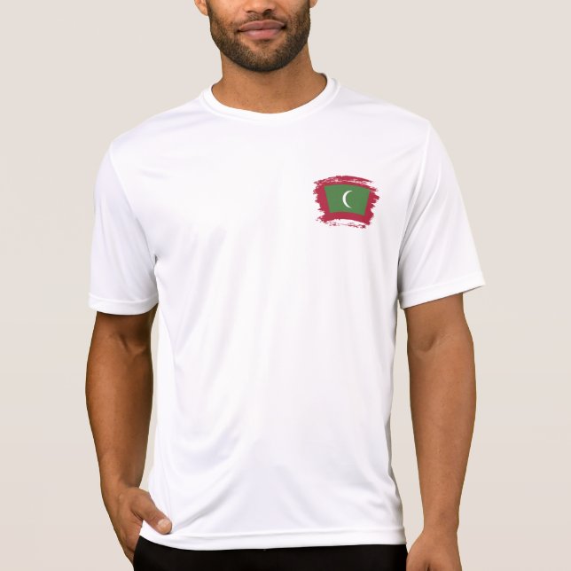 T-shirt Drapeau des Maldives (Devant)