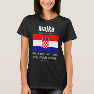 T-shirt Drapeau des mères du patriote américain Croatie