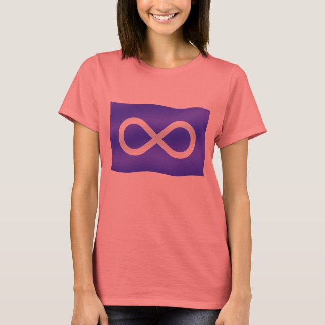 T-shirt Drapeau des Métis Femmes Tee Organic First Nation  (Devant)