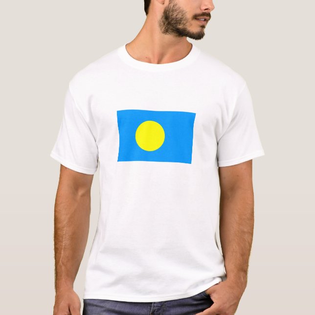 T-shirt Drapeau des Palaos (Devant)