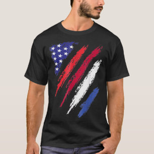T-shirt Drapeau des Pays-Bas cultivé en Amérique USA Patri