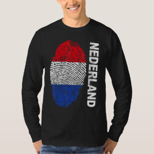 T-shirt Drapeau des Pays-Bas Football Sport Football Suppo
