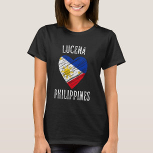 T-shirt Drapeau des Philippines Cœur Lucena City