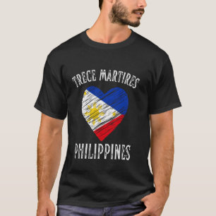 T-shirt Drapeau des Philippines Cœur Trece Martires Ville
