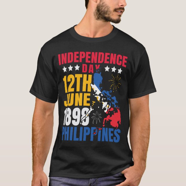 T-shirt Drapeau des Philippines Fête de l'indépendance phi (Devant)