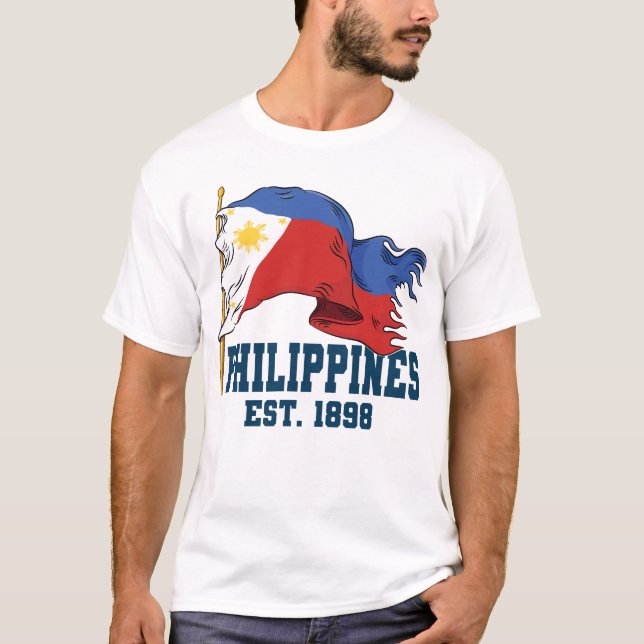 T-shirt Drapeau des Philippines Fête de l'indépendance phi (Devant)